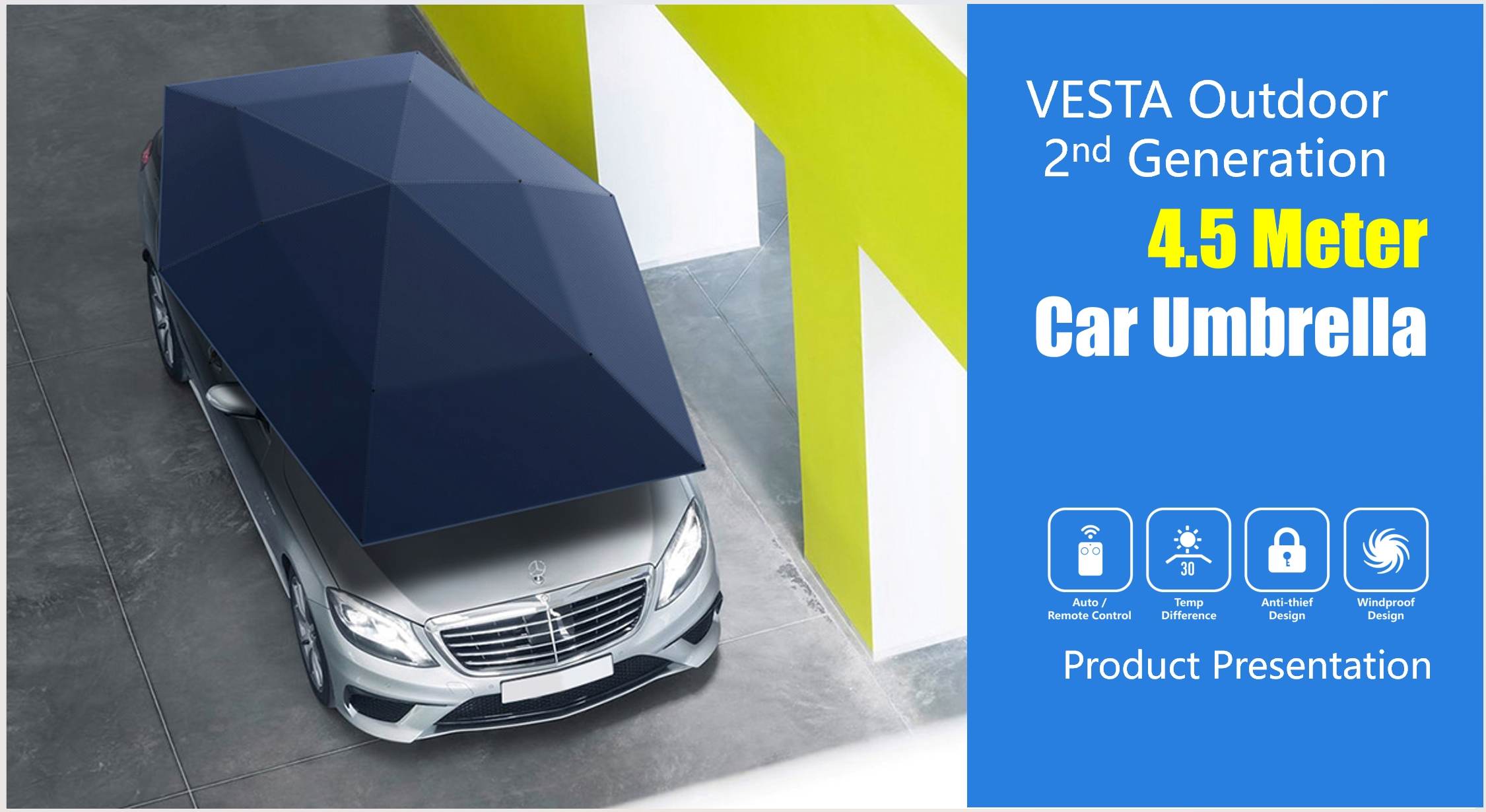 2세대 전동 후방 원격 제어 자동 차량용 햇빛 가리개