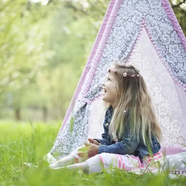 어린이를 위한 인도 Wigwam 스타일 면 인쇄 텐트